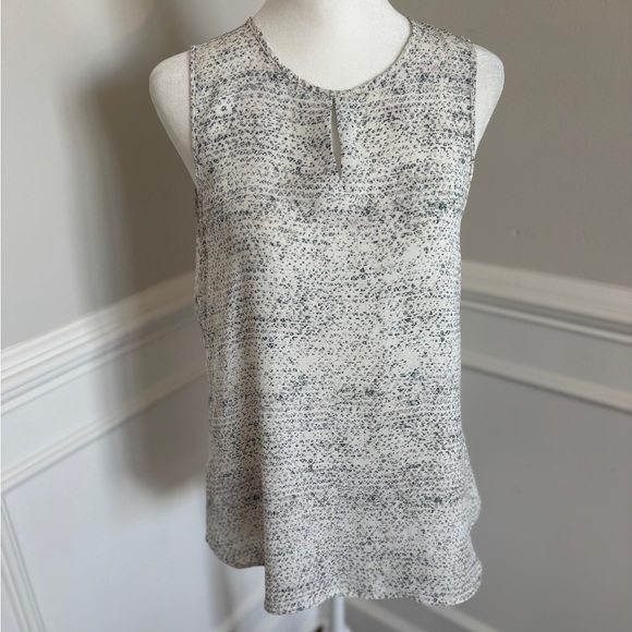 Violet & Claire Tops - Violet & Claire Speckled Gray and White pattern sleeveless flowy Top